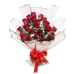 Send Flower to Biliran - 24 Red Roses Bouquet