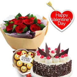 Gift for Valentines Day Philippines - Roses, Chocolates & Cake