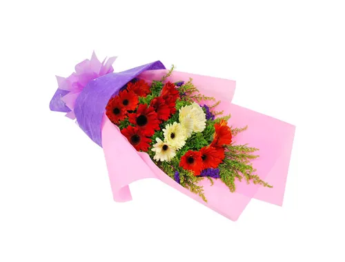 buy 12 red gerberas in bouquet in philippines