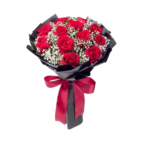 Send Flowers to Alaminos, Pangasinan - 12 Red Roses Bouquet