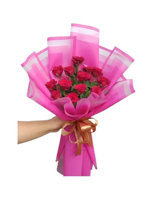 Flower Delivery to Looc - Twelve Pink Roses