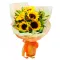 6 pcs Sunflower in a Hand Bouquet