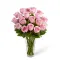 send 12 pink rose in vase to philippines